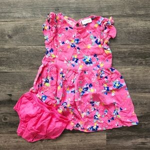 Cat & Jack Pink Floral Dress with Bloomers